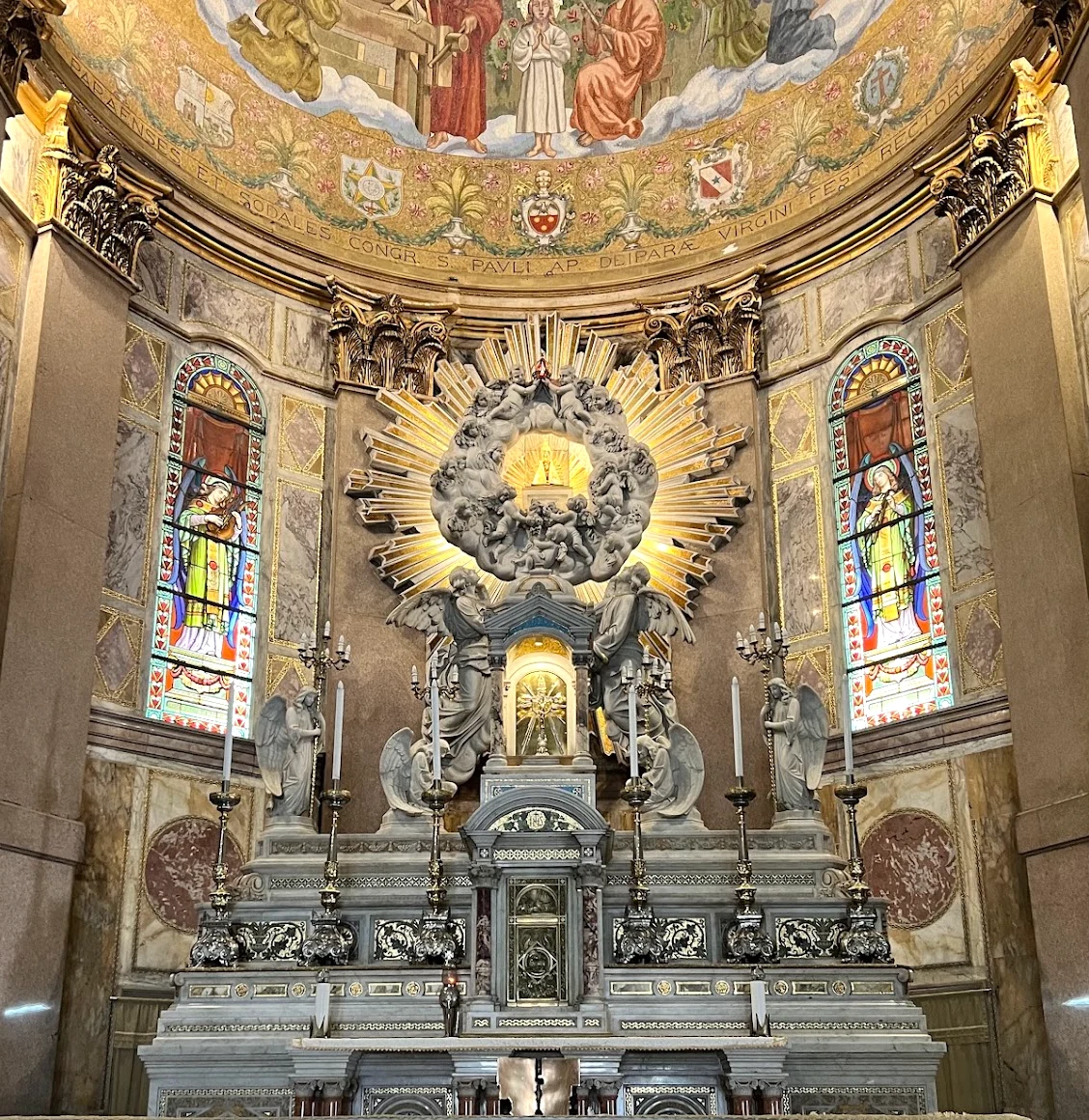 Interior of the Basilica Sanctuary of Nazaré in Belém