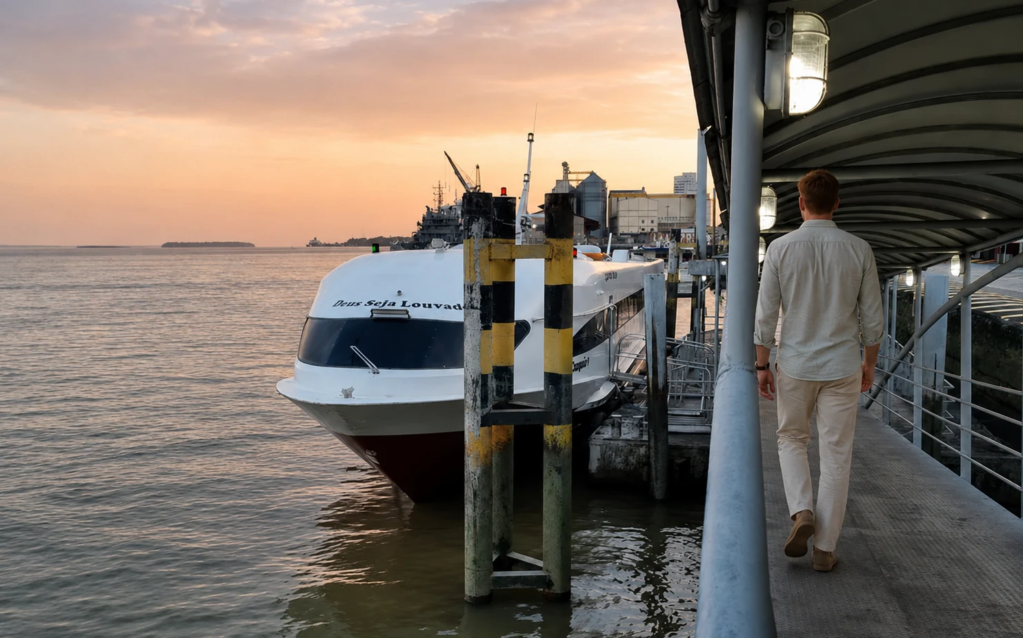 Embarcación de pasajeros en Belém rumbo a Marajó